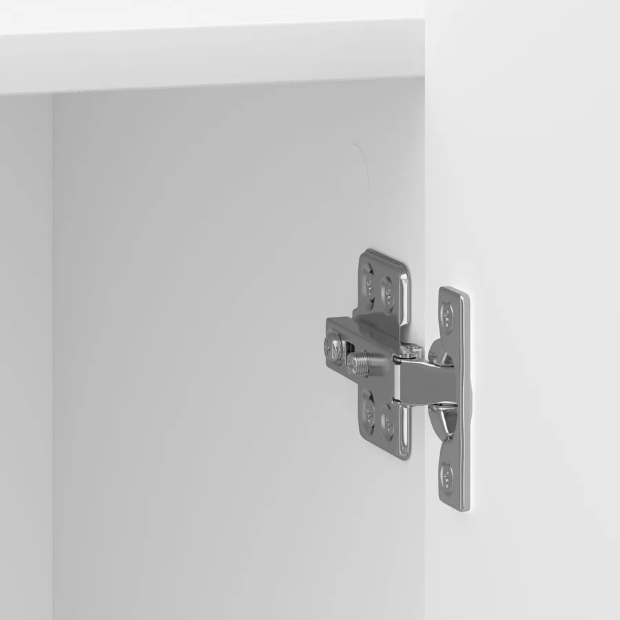 Cabinet de chevet 2 pcs Blanc brillant 43 x 34,5 x 52 cm - 8