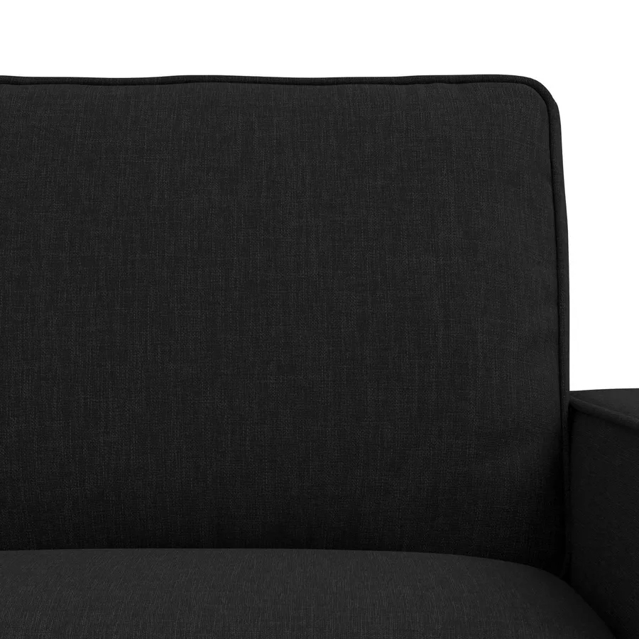 Ensemble de Canapés 2 pcs Noir 222 x 80 x 82 cm tissu - 6