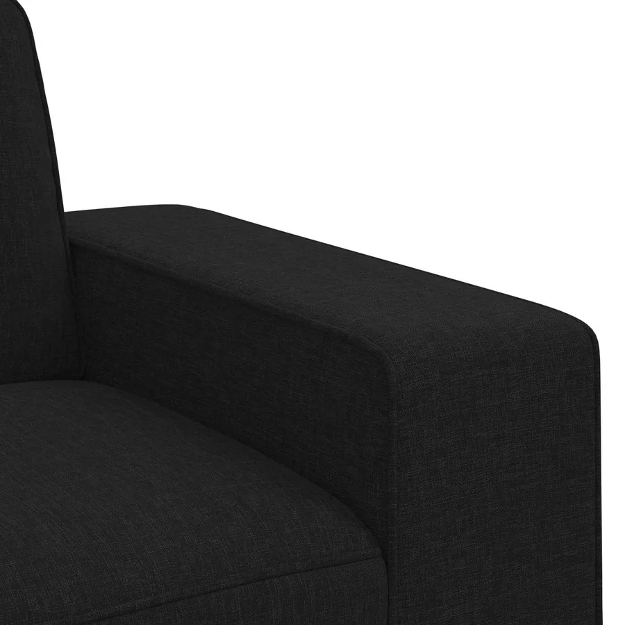 Ensemble de Canapés 2 pcs Noir 222 x 80 x 82 cm tissu - 7