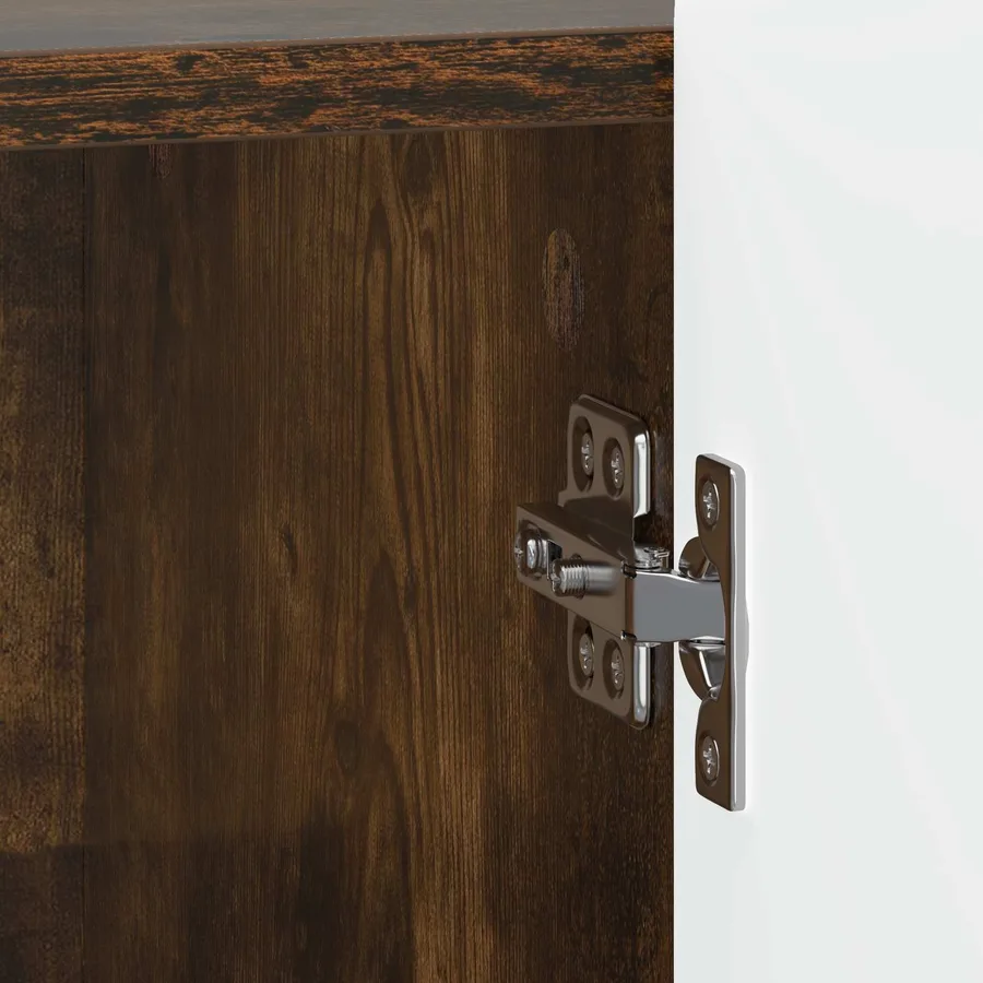 Cabinet de chevet 2 pcs Chêne fumé 43 x 34,5 x 52 cm - 11