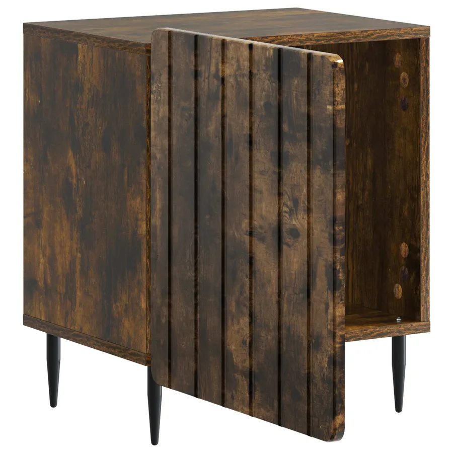 Cabinet de chevet 2 pcs Chêne fumé 43 x 34,5 x 52 cm - 6