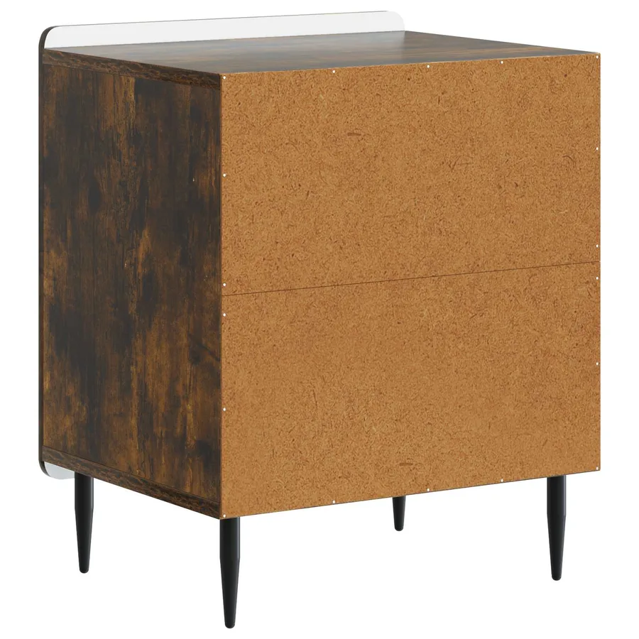 Cabinet de chevet 2 pcs Chêne fumé 43 x 34,5 x 52 cm - 9