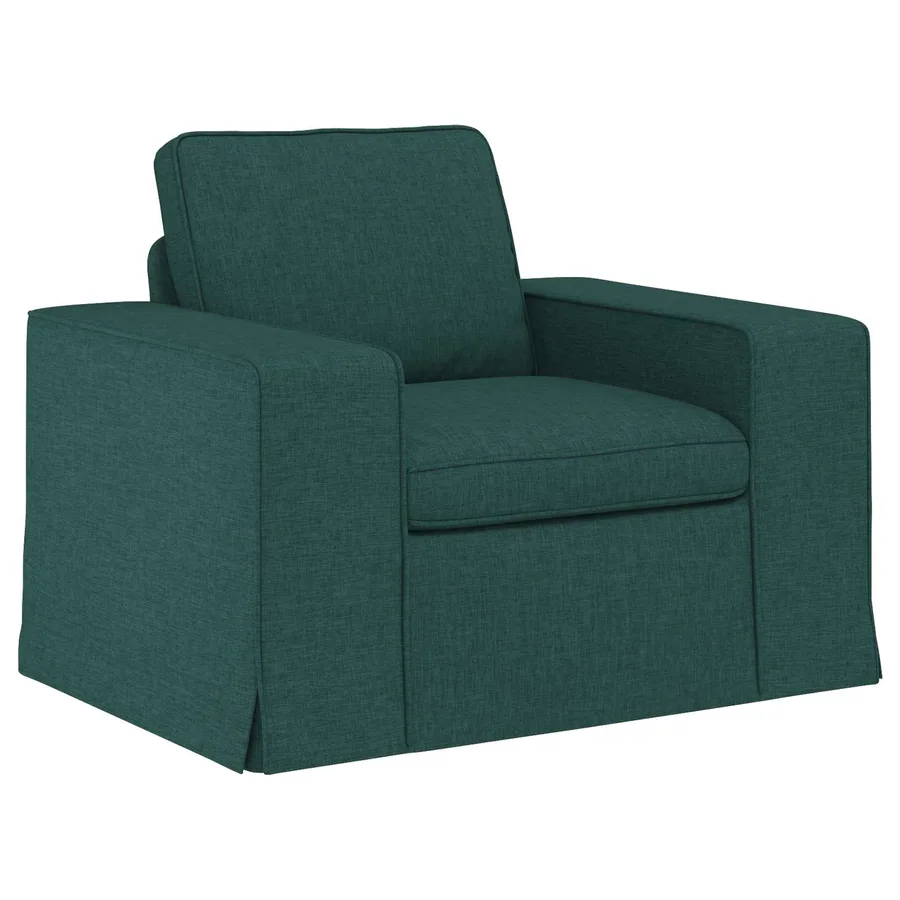 Canapé Vert foncé 103 x 80 x 82 cm tissu - 2