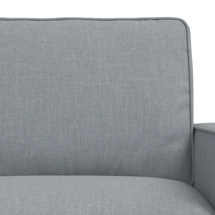 Ensemble de Canapés 2 pcs Gris clair 182 x 80 x 82 cm tissu - 6