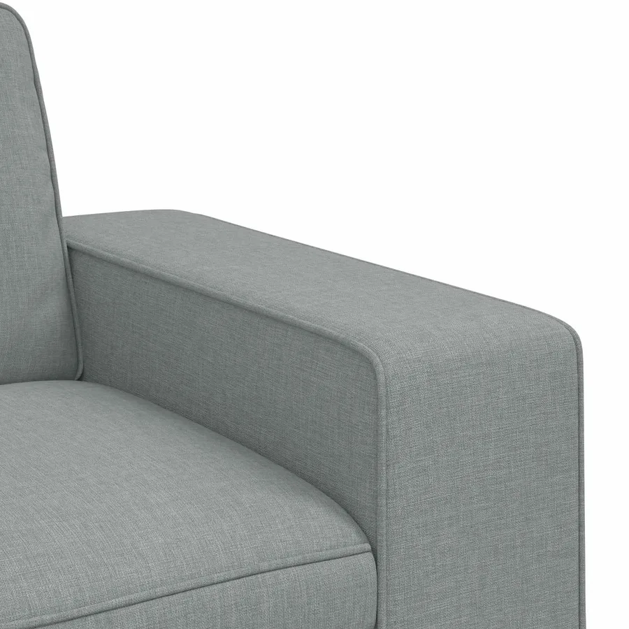 Ensemble de Canapés 2 pcs Gris clair 182 x 80 x 82 cm tissu - 7