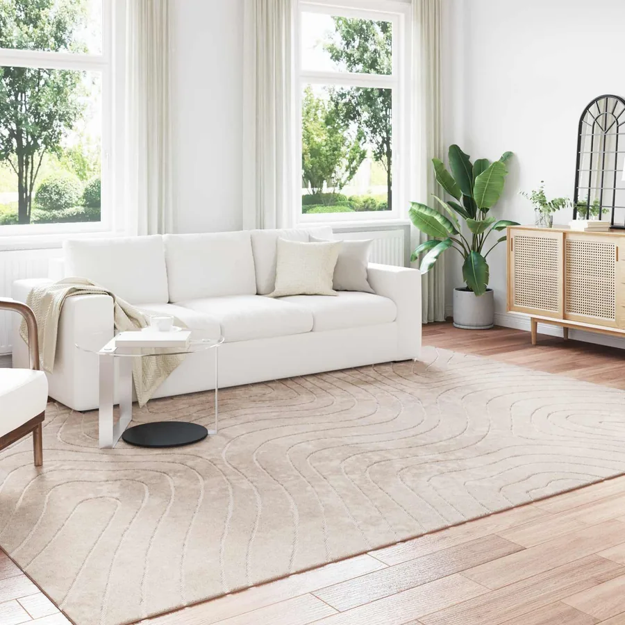 Tapis de surface PALMERAS Beige 200 x 280 cm Polyester