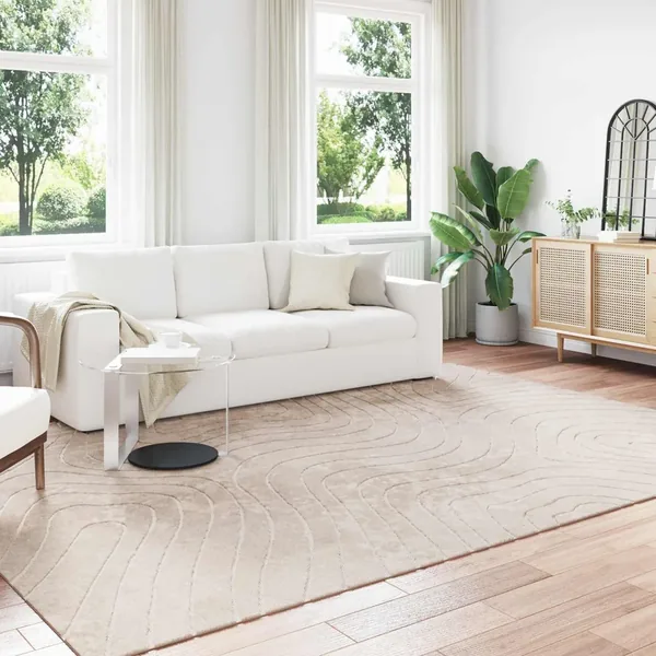 Tapis de surface PALMERAS Beige 200 x 280 cm Polyester
