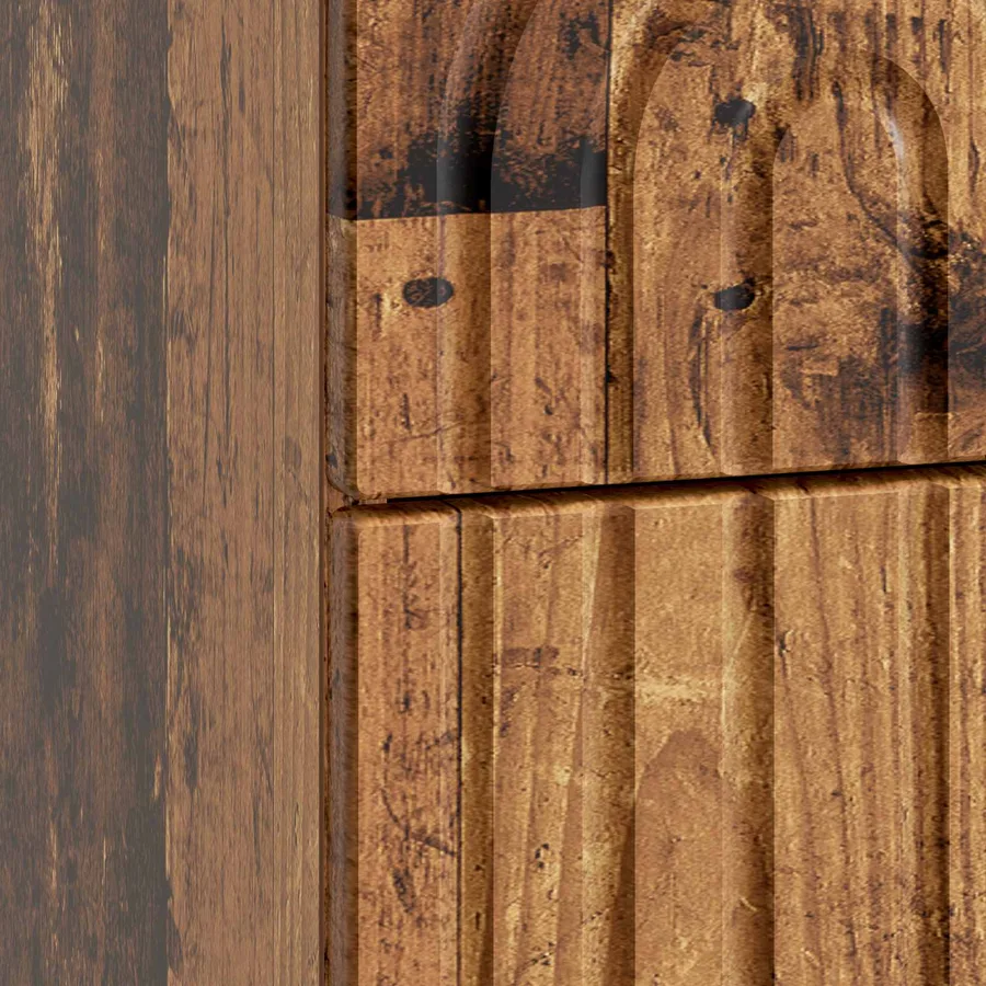 Cabinet de chevet 2 pcs Bois ancien 43 x 34,5 x 48 cm - 10