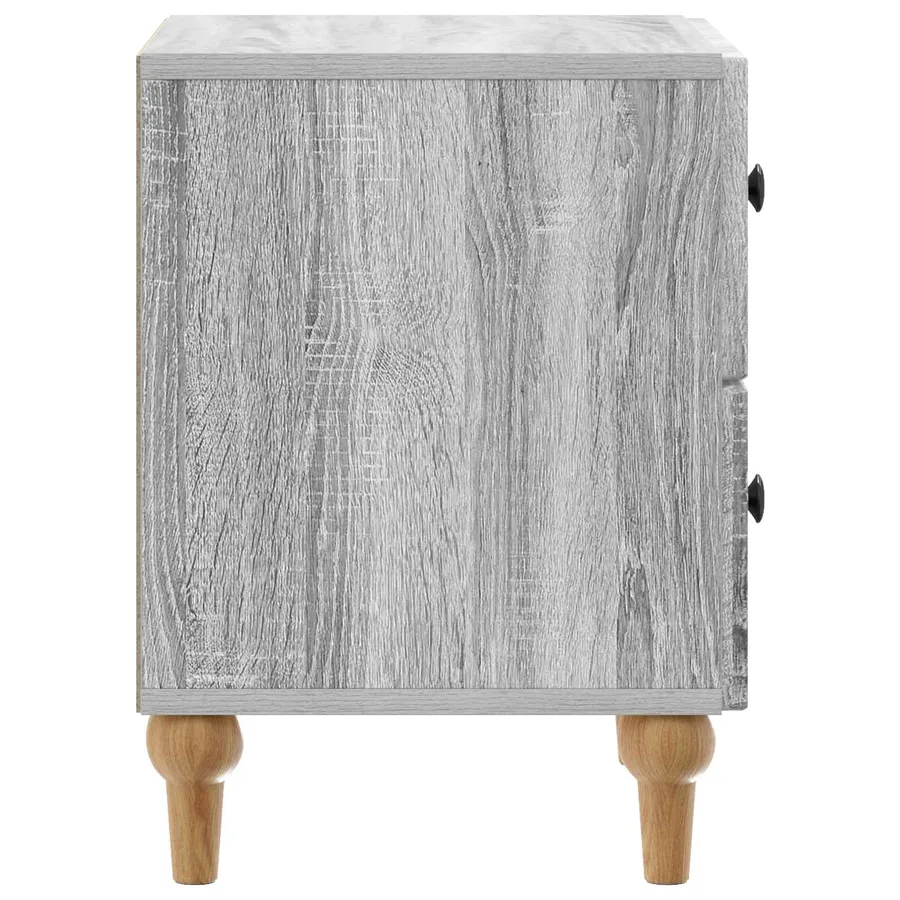 Cabinet de chevet avec tiroir Sonoma gris 43 x 34,5 x 48 cm - 6