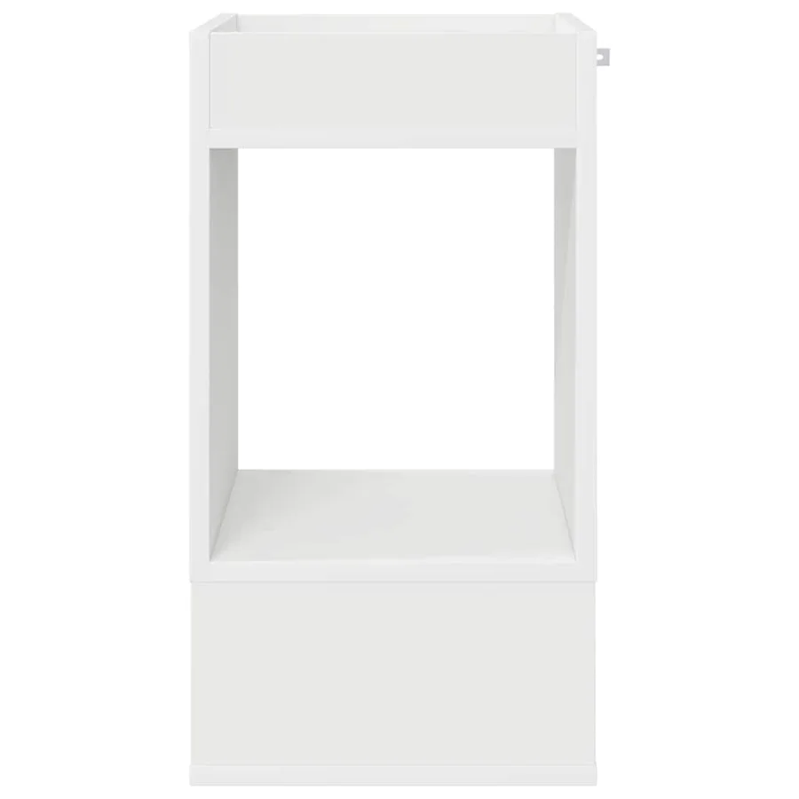 Table d'appoint Blanc 30 x 30 x 56 cm Bois d'ingénierie - 5