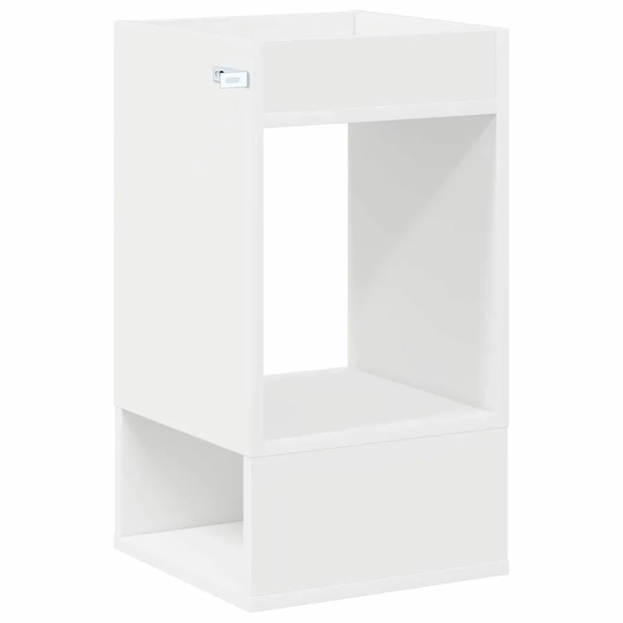 Table d'appoint Blanc 30 x 30 x 56 cm Bois d'ingénierie - 7
