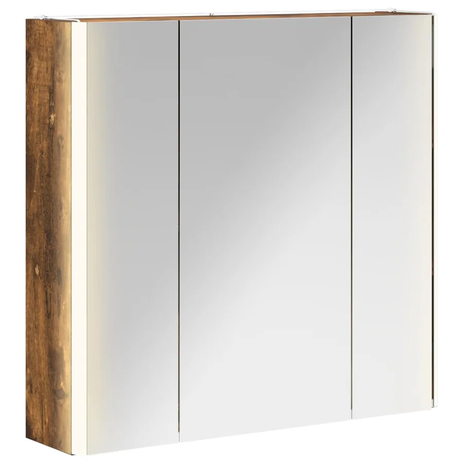 Armoire Miroir de Salle de Bain Chêne fumé - 2