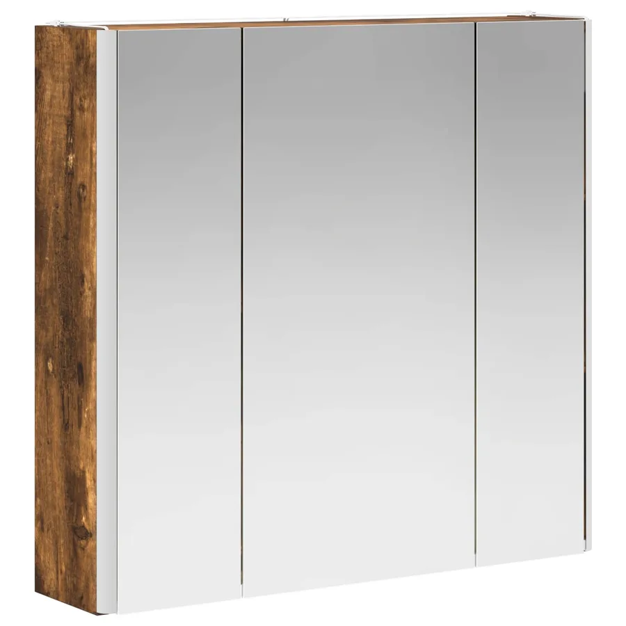 Armoire Miroir de Salle de Bain Chêne fumé - 5