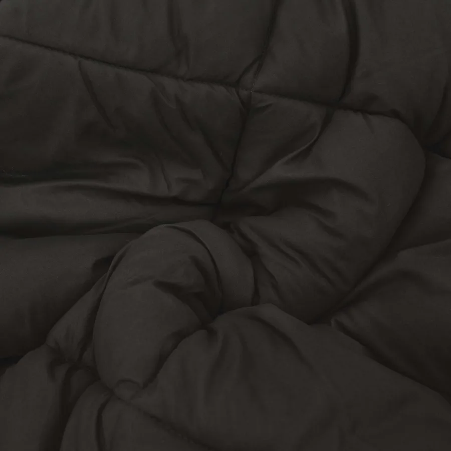 Duvet d'hiver Noir et Taupe 140 x 220 cm Microfibre - 7