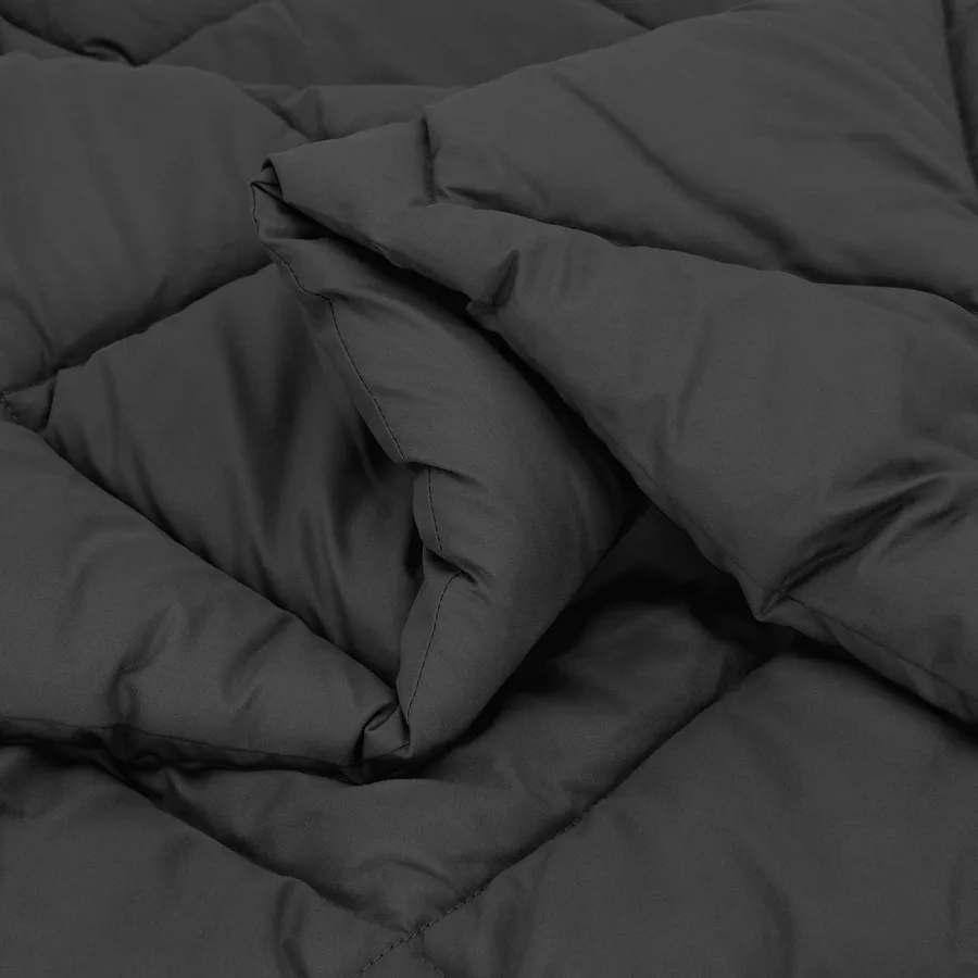 Duvet d'été simple Anthracite 200 x 200 cm Microfibre - 5