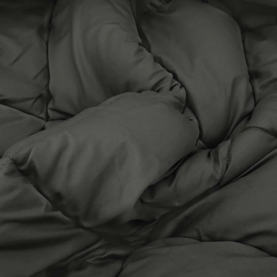 Duvet d'été simple Anthracite 200 x 200 cm Microfibre - 6