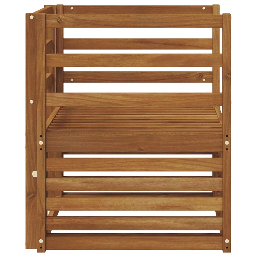 Canapé d’extérieur Bois d'Acacia Massif Naturel - 4