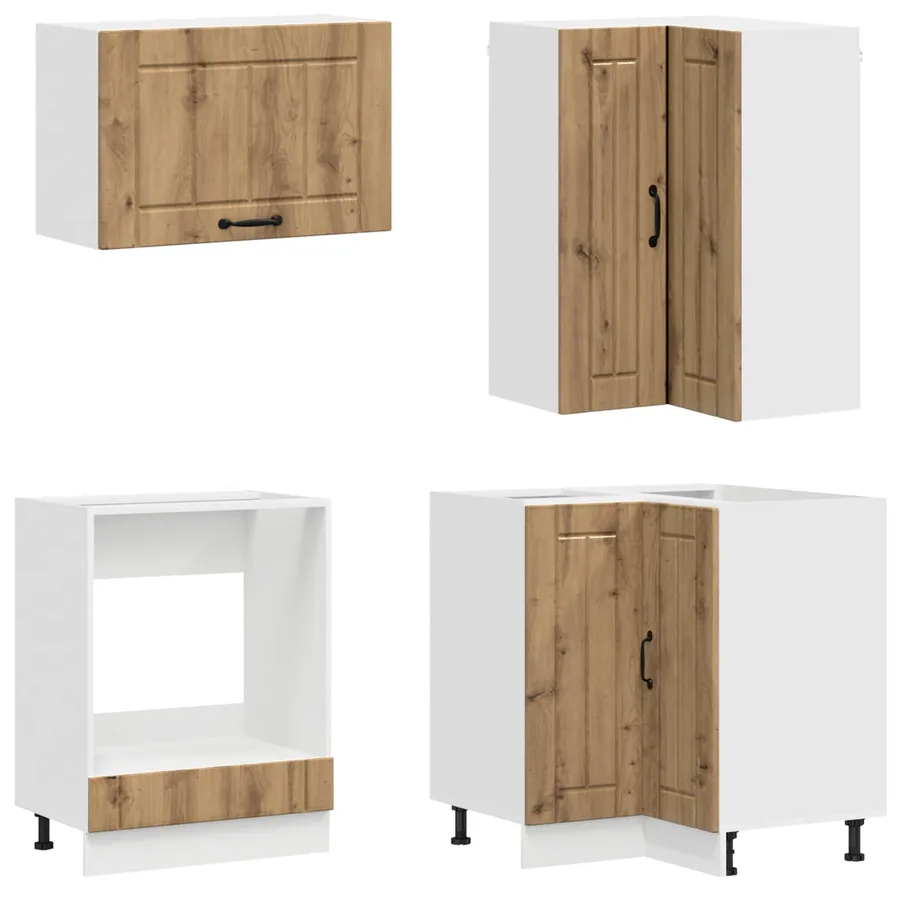 Unité de cuisine LUCCA 8 pcs Chêne artisanal Bois d'ingénierie - 4