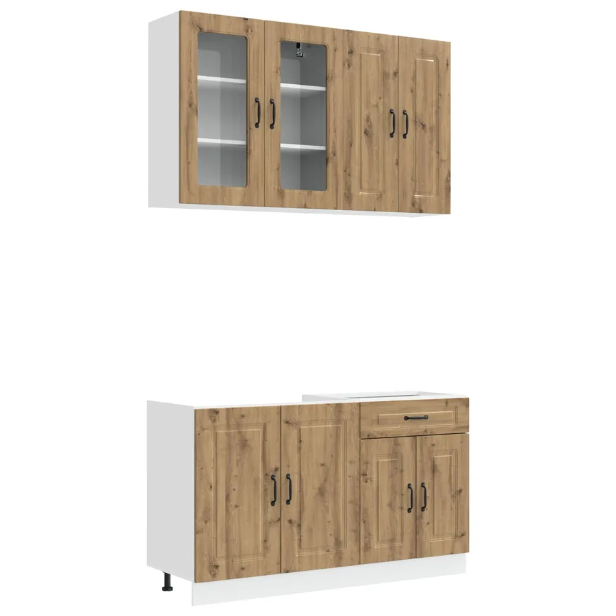 Unité de cuisine KALMAR 4 pcs Chêne artisanal Bois d'ingénierie - 2