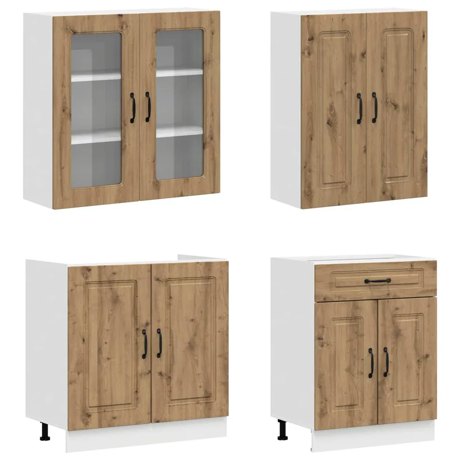 Unité de cuisine KALMAR 4 pcs Chêne artisanal Bois d'ingénierie - 3