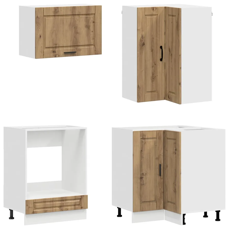 Unité de cuisine PORTO 8 pcs Chêne artisanal Bois d'ingénierie - 4