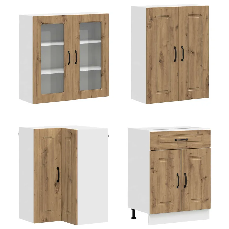 Unité de cuisine KALMAR 8 pcs Chêne artisanal Bois d'ingénierie - 3