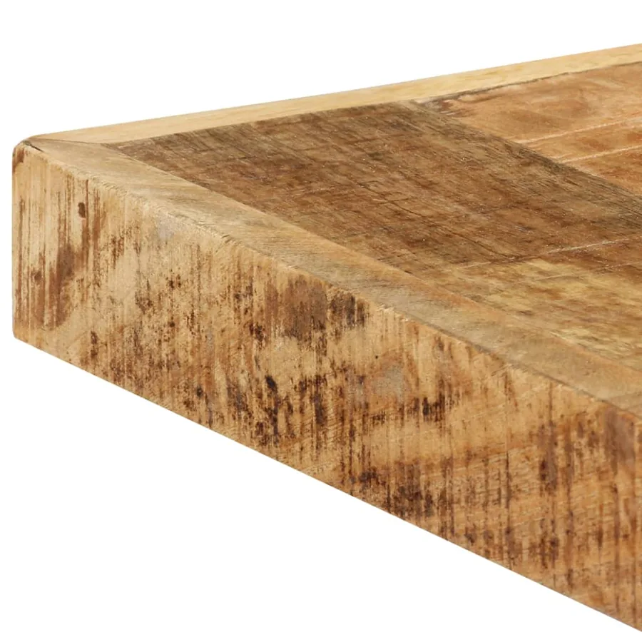 Table à manger 160x80x75 cm Bois de manguier massif brut - 5