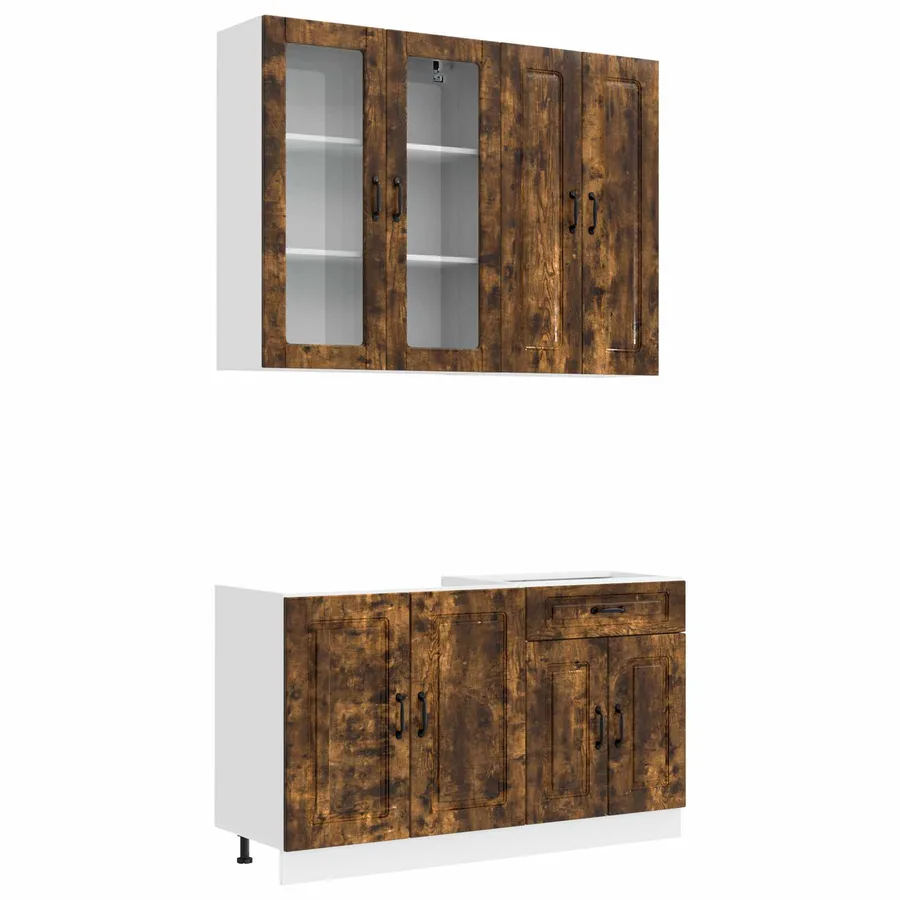 Unité de cuisine KALMAR 4 pcs Chêne fumé Bois d'ingénierie - 2