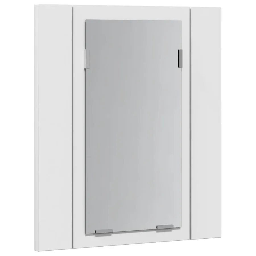 Armoire salle de bain à miroir LED Blanc 40x12x45 cm Acrylique - 8