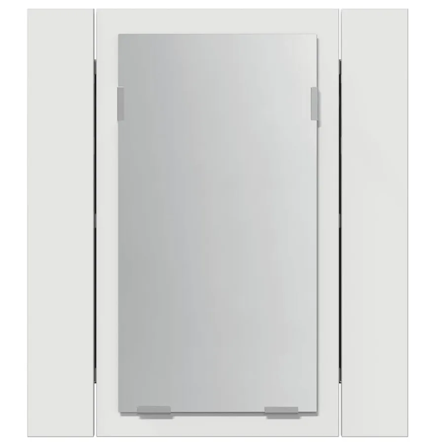 Armoire salle de bain à miroir LED Blanc 40x12x45 cm Acrylique - 9