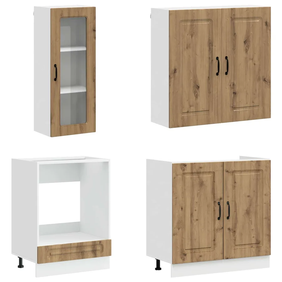 Unité de cuisine KALMAR 8 pcs Chêne artisanal Bois d'ingénierie - 3