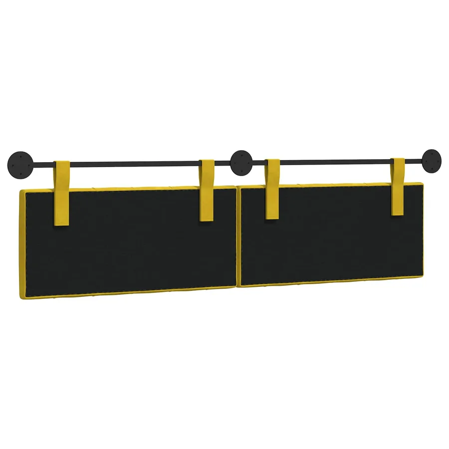 Tête de lit suspendue Avec lumière LED Jaune Velours - 7
