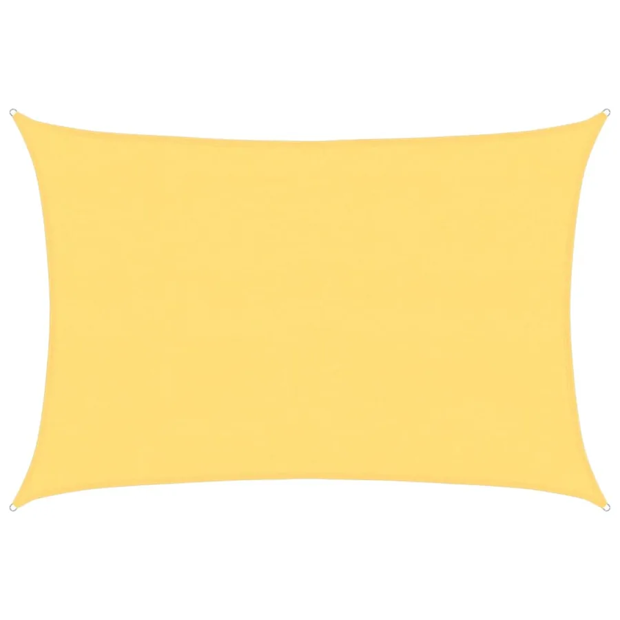 Parasol en PEHD rectangulaire 4 x 6 m Beige - 2