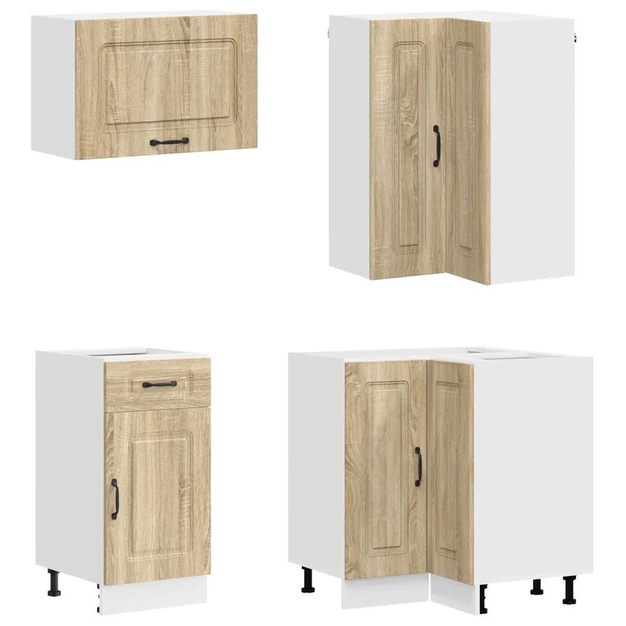 Unité de cuisine KALMAR 8 pcs Chêne Sonoma Bois d'ingénierie - 4