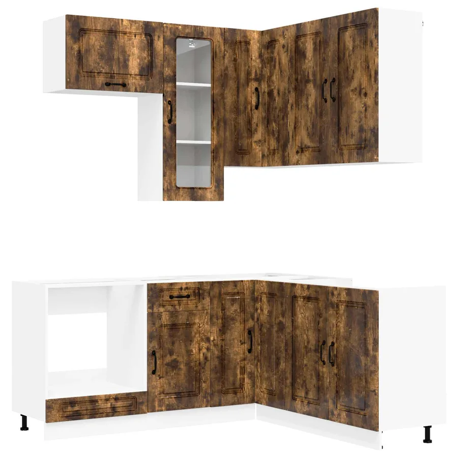 Unité de cuisine KALMAR 8 pcs Chêne fumé Bois d'ingénierie - 2