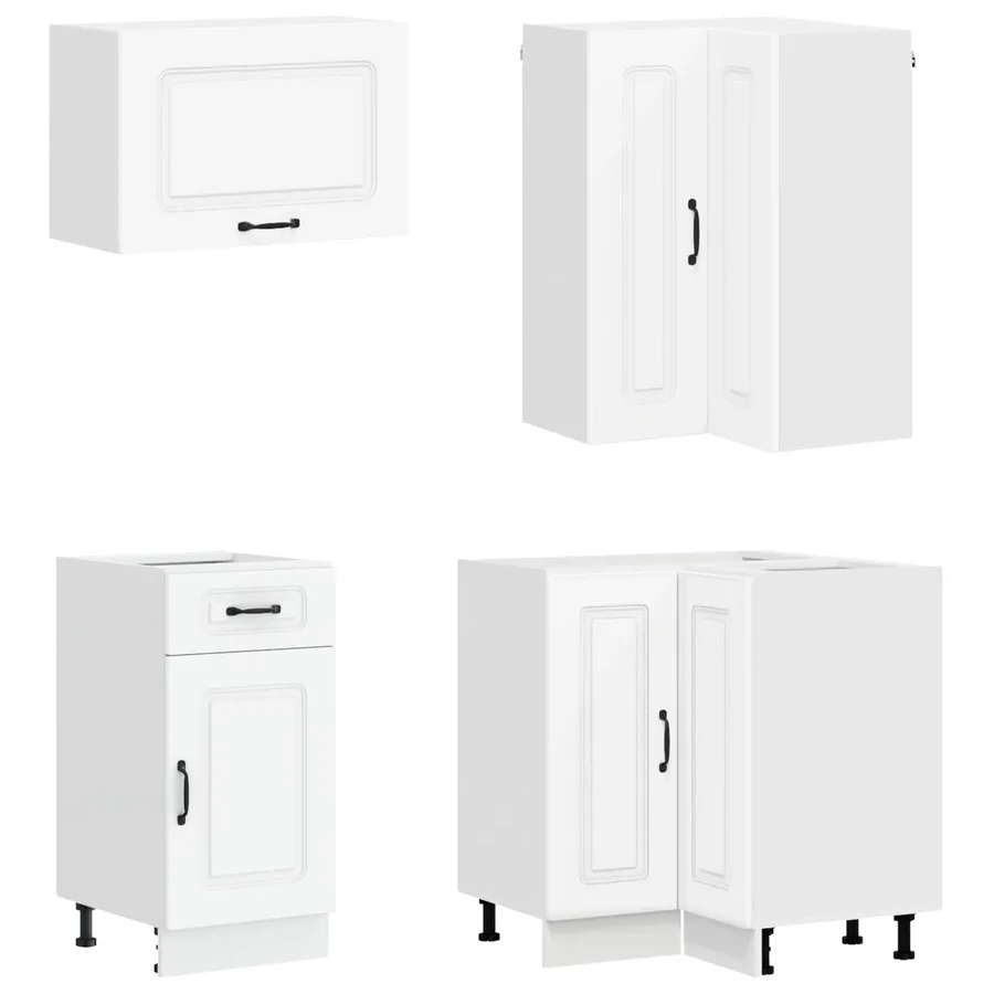 Unité de cuisine KALMAR 8 pcs Blanc Bois d'ingénierie - 4
