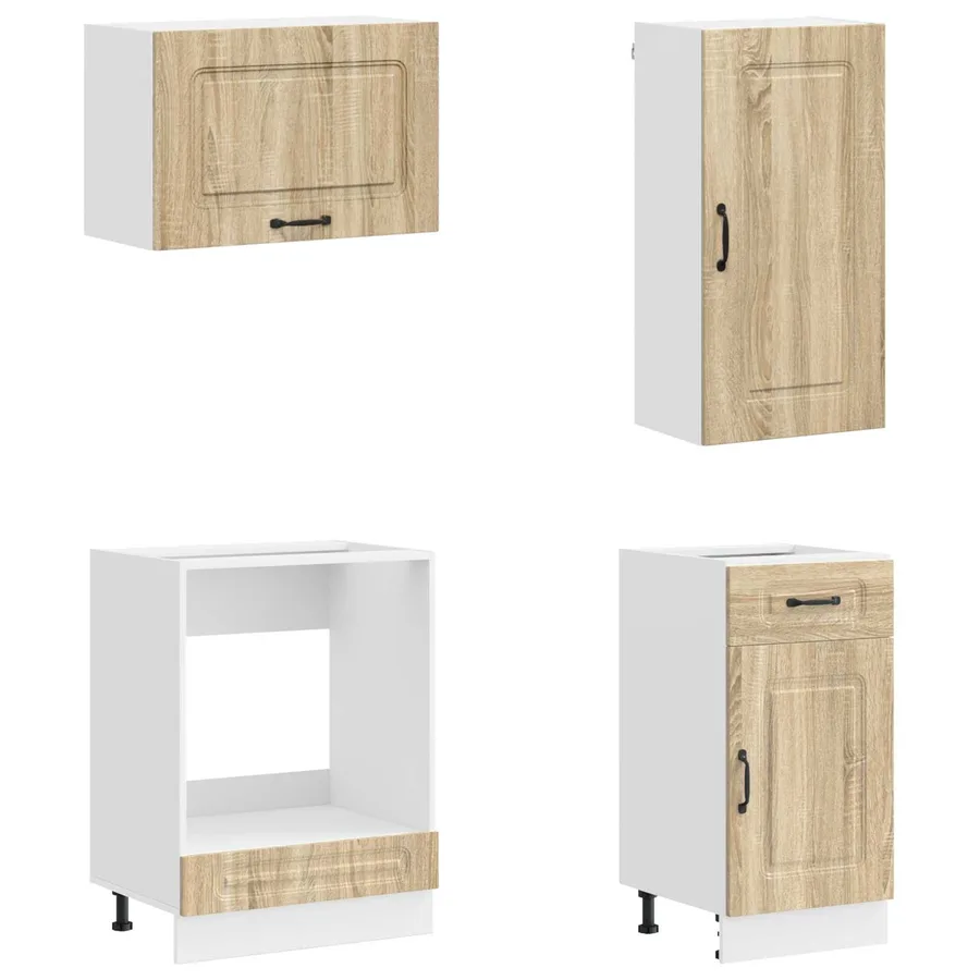 Unité de cuisine KALMAR 8 pcs Chêne Sonoma Bois d'ingénierie - 4