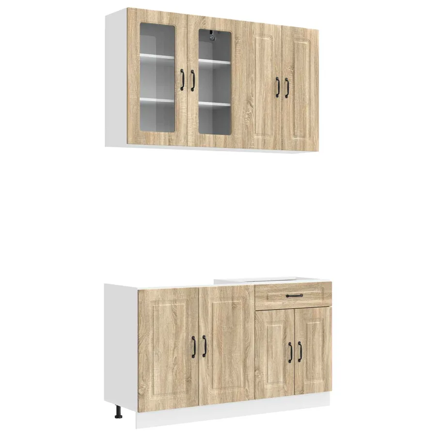 Unité de cuisine KALMAR 4 pcs Chêne Sonoma Bois d'ingénierie - 2