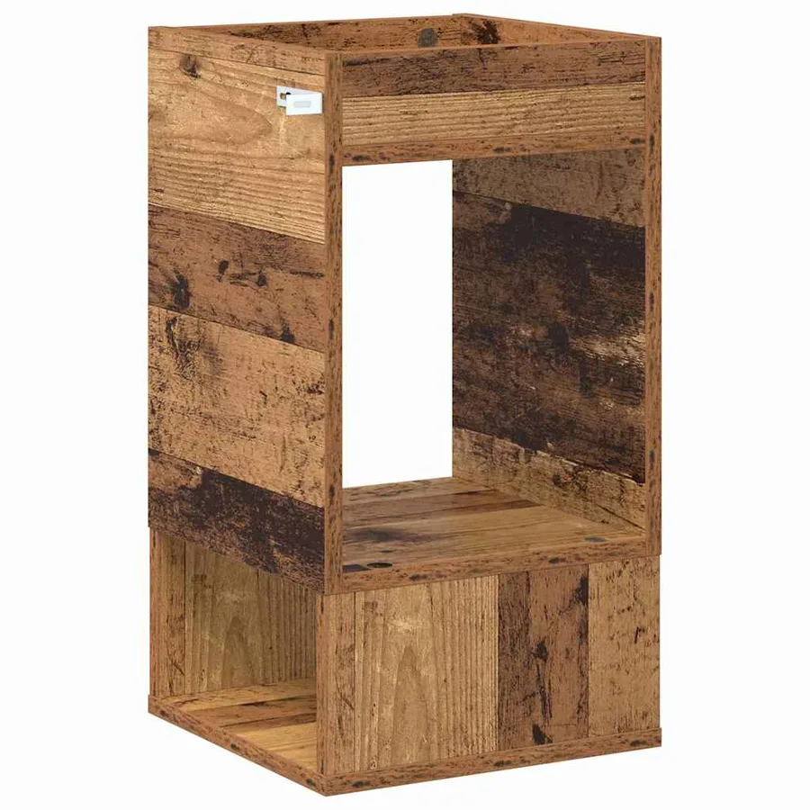 Table d'appoint Bois ancien 30 x 30 x 56 cm Bois d'ingénierie - 7