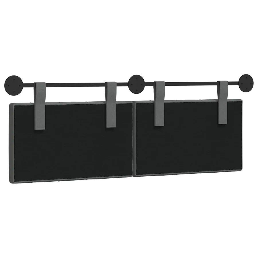 Tête de lit suspendue Gris foncé Tissu - 7