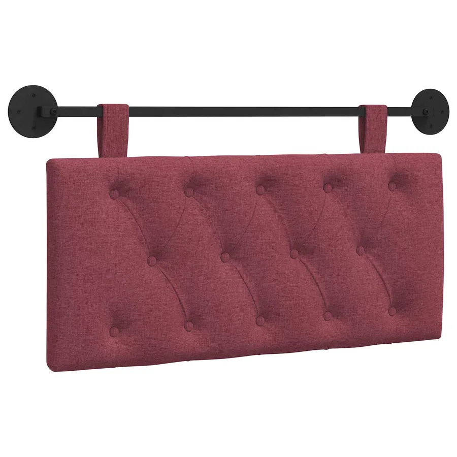 Tête de lit suspendue Bordeaux Tissu - 2
