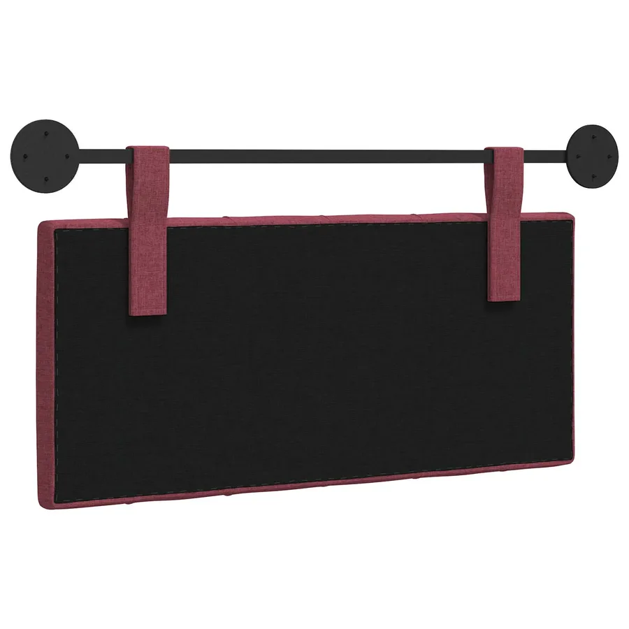 Tête de lit suspendue Bordeaux Tissu - 7
