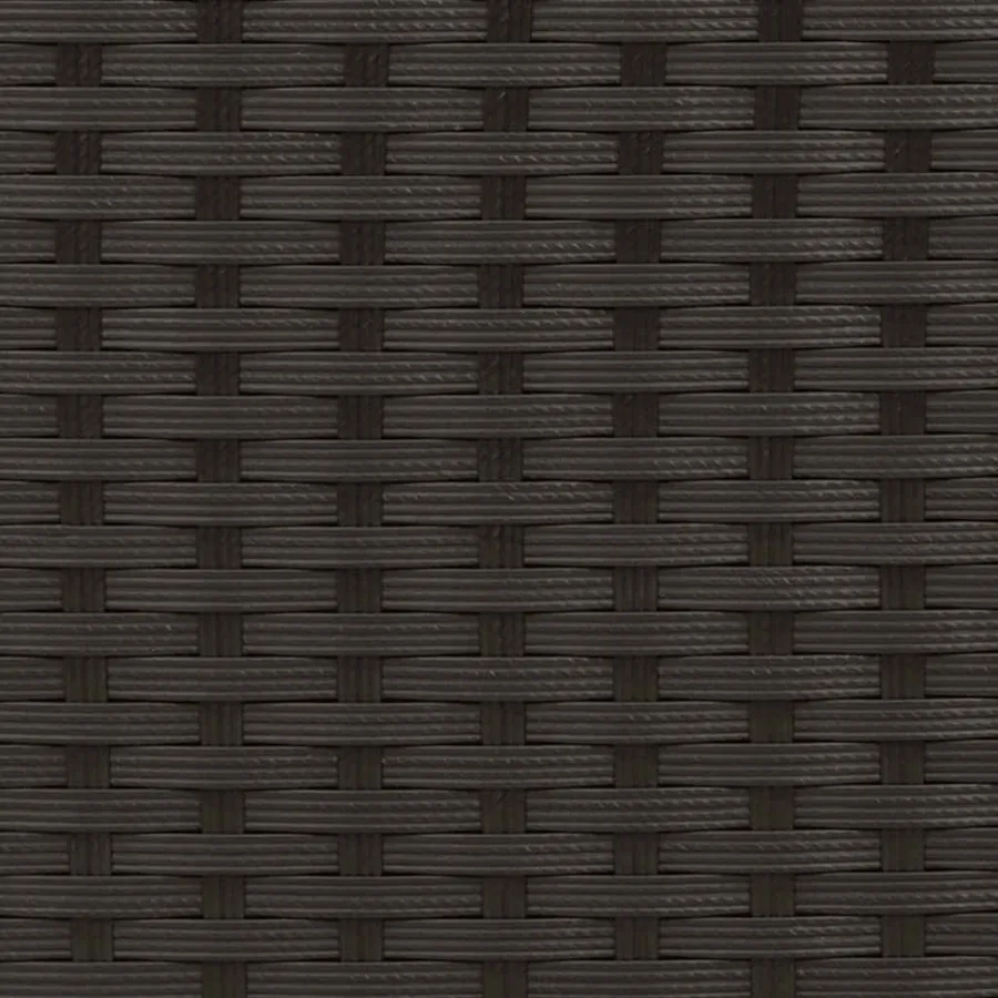 Chaises empilables d'extérieur lot de 2 Résine tressée Noir - 9
