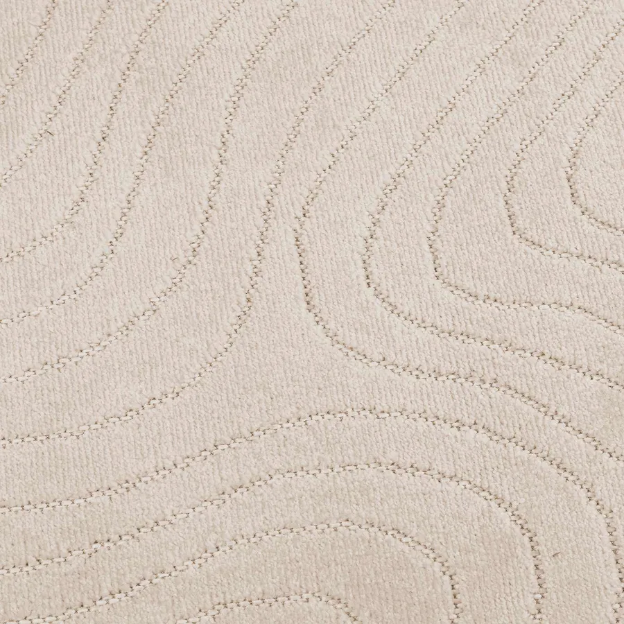 Tapis de surface Carré PALMERAS Beige 120 x 120 cm Polyester - 7