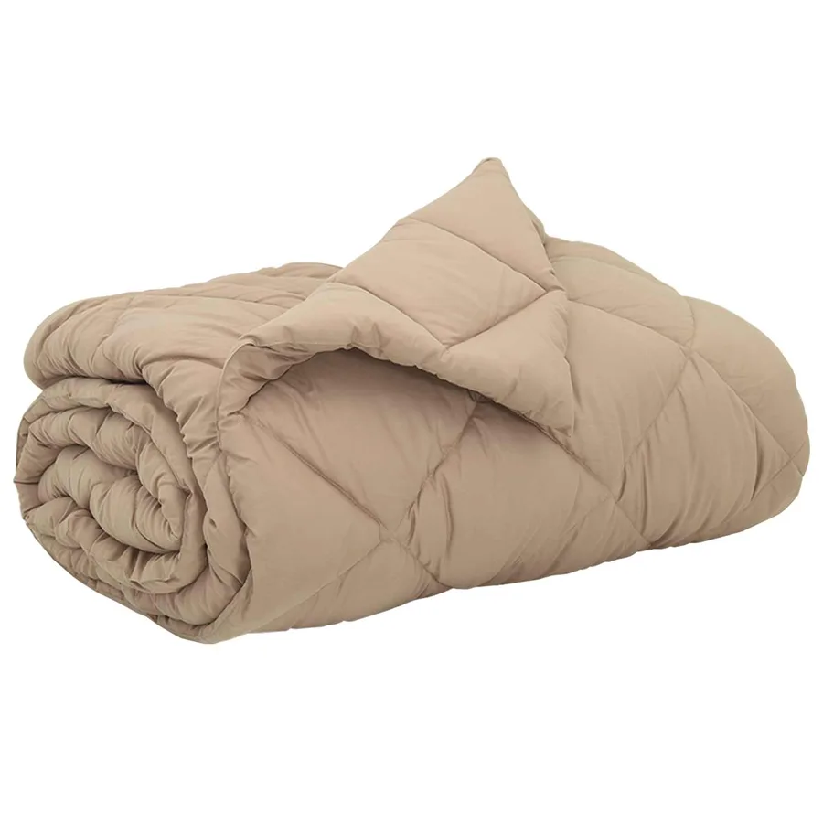 Duvet complet toute l'année Taupe 200 x 220 cm Microfibre - 2