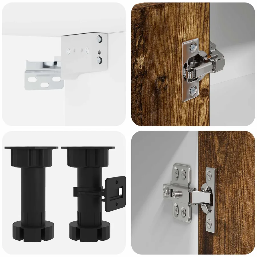 Unité de cuisine LYON 8 pcs Chêne fumé Bois d'ingénierie - 5