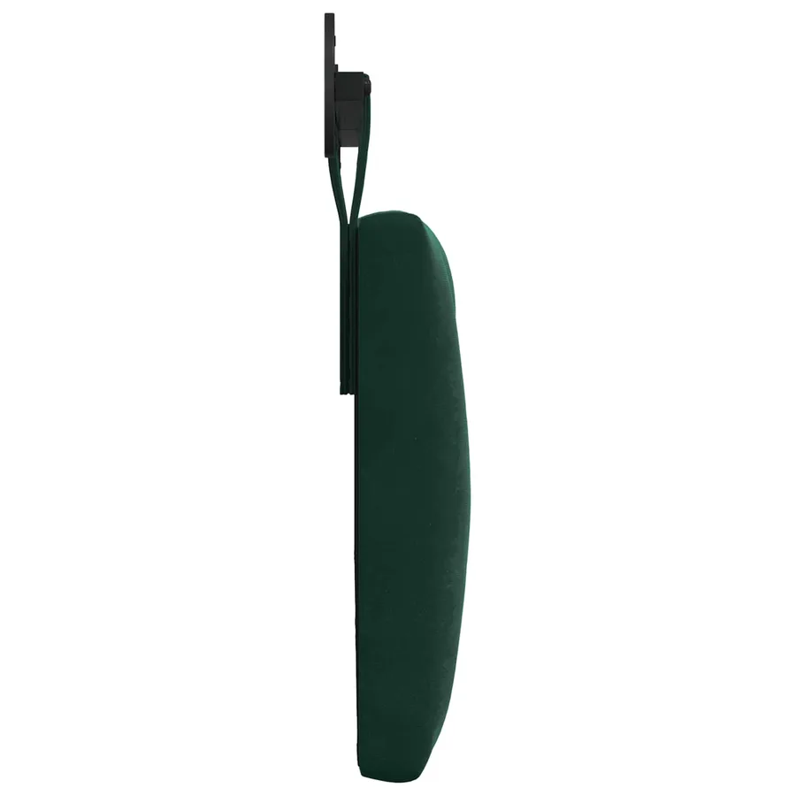 Tête de lit suspendue Avec lumière LED Vert foncé Velours - 6
