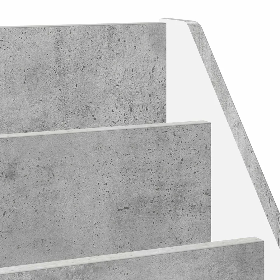 Bibliothèque pour enfants Gris béton 60 x 29,5 x 69 cm - 10