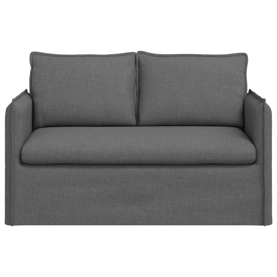 Canapé Gris foncé 136 x 82 x 85 cm tissu - 4