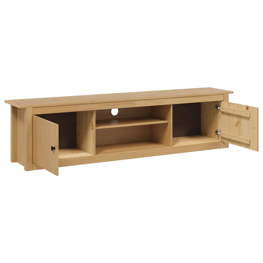 Support pour TV HILL Marron miel 158 x 40 x 39,5 cm Pin massif - 4